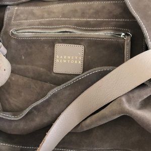 Barney’s brown suede purse